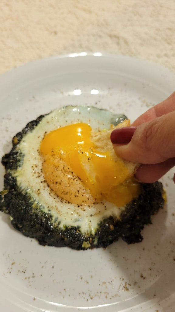 Spinach and Egg Nests in Air Fryer