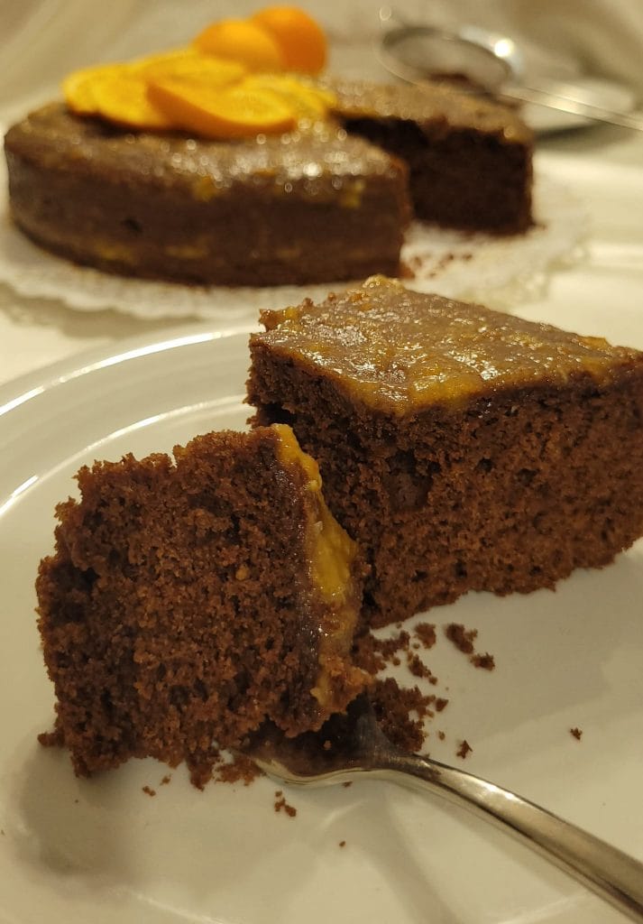 Orange and Chocolate Cake with Marmalade Glaze
