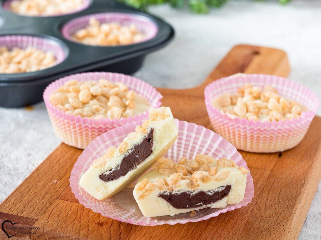 White chocolate and Nutella treats