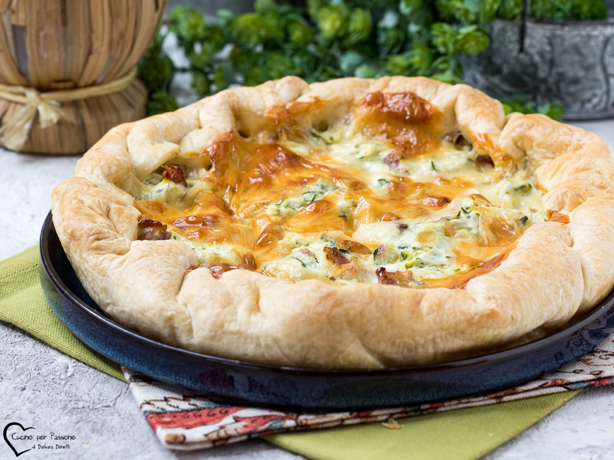 ZUCCHINI AND SPECK SAVORY PIE