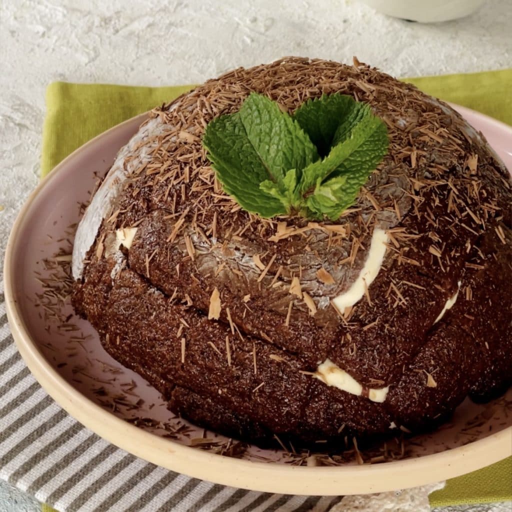 Zuccotto con pavesini alla nutella