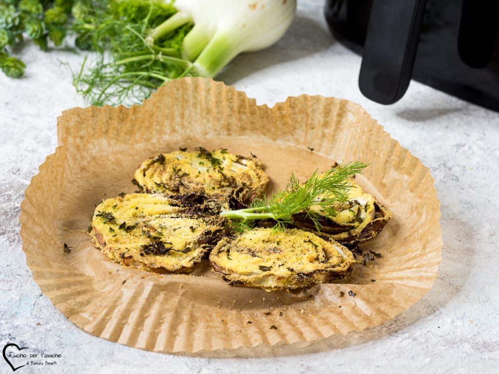 air fryer gratinated fennels