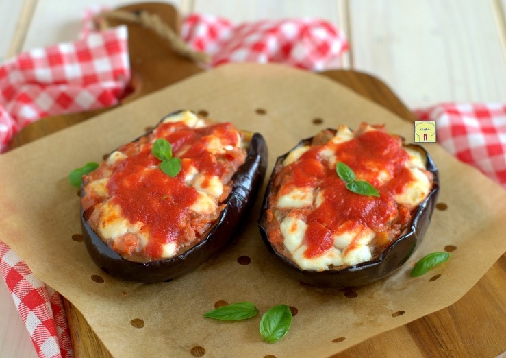 Air Fryer Stuffed Eggplants