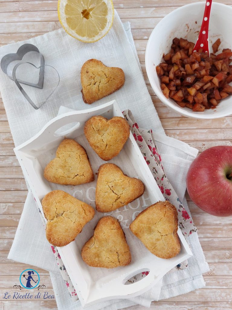 apple heart cookies
