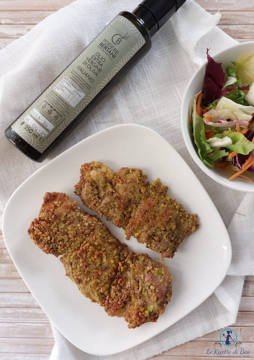 Baked Chicken Breast with Pistachio Crust