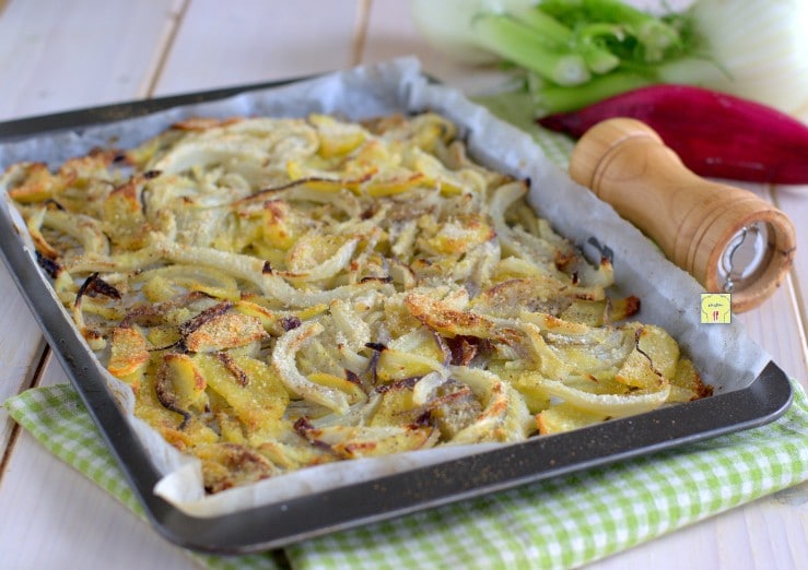 Baked Fennel, Potatoes, and Onions