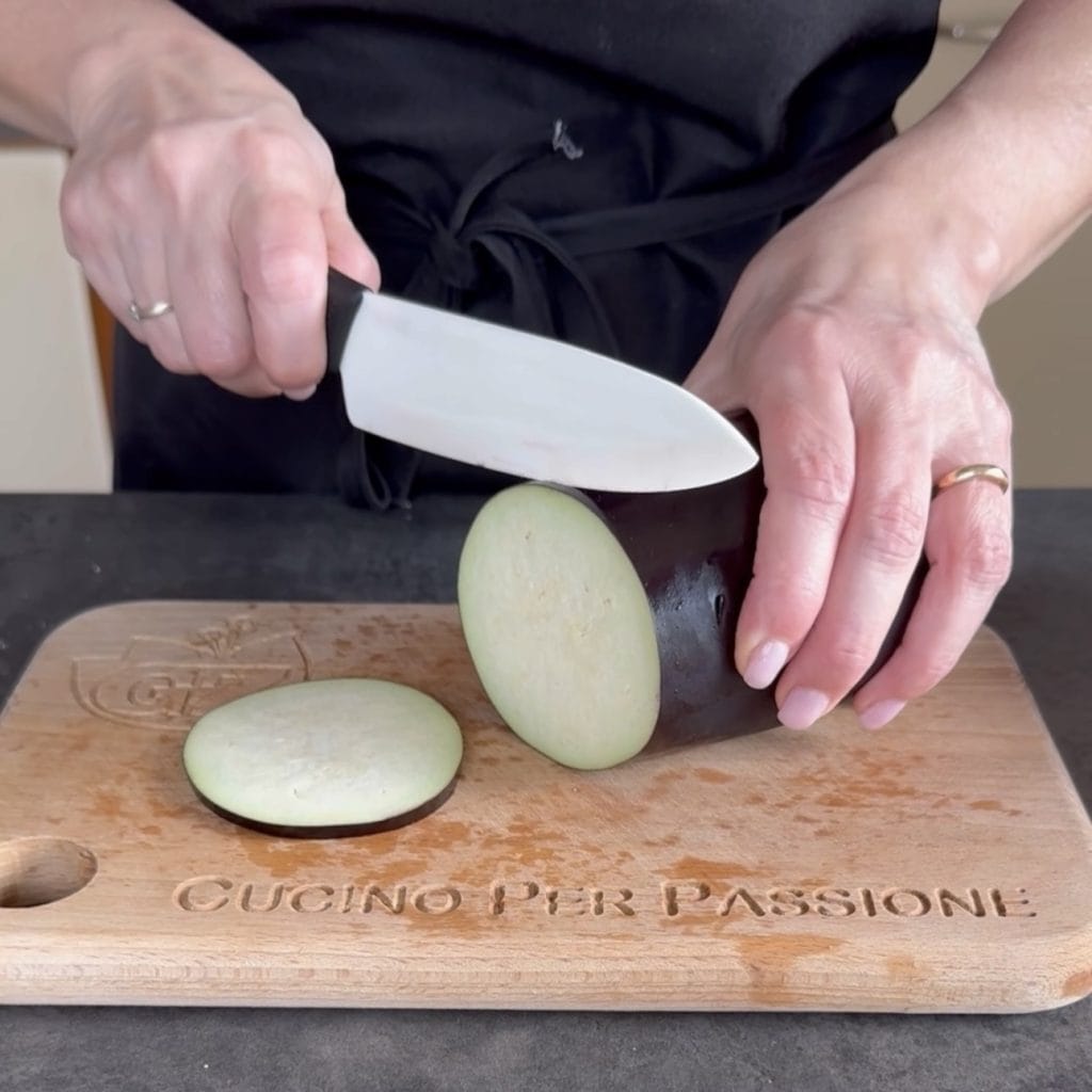 baked gratin potatoes and eggplants