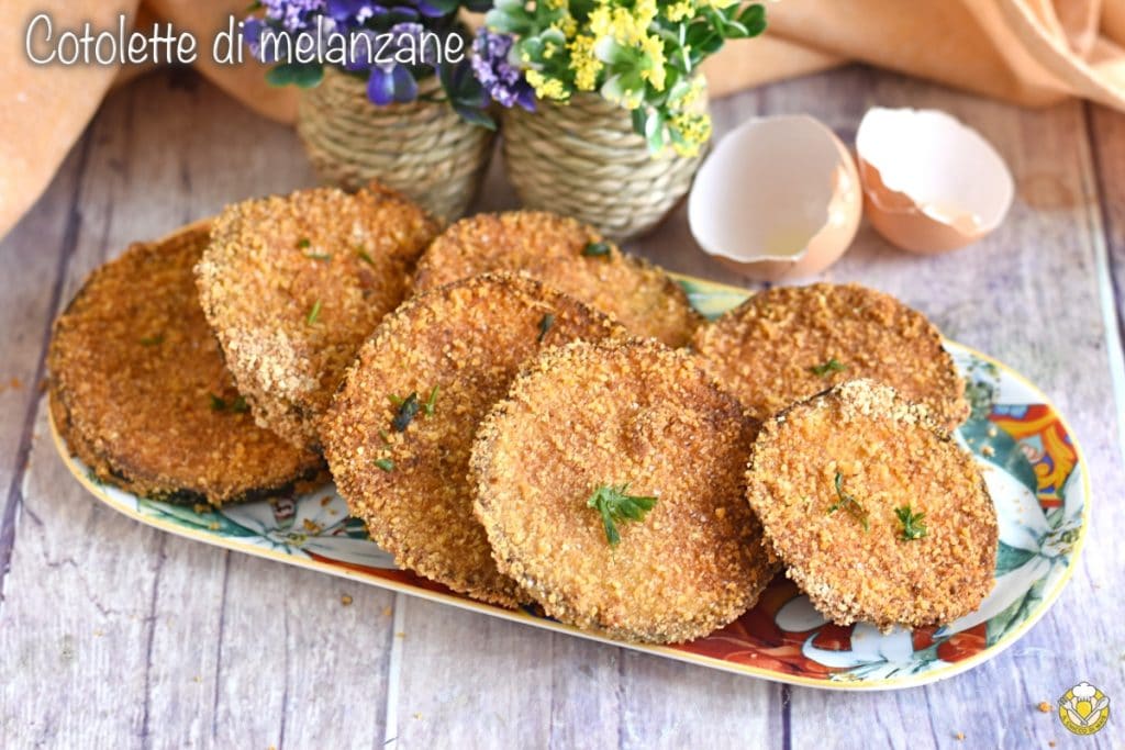 baked or fried eggplant cutlets recipe tasty breaded eggplant slices il chicco di mais