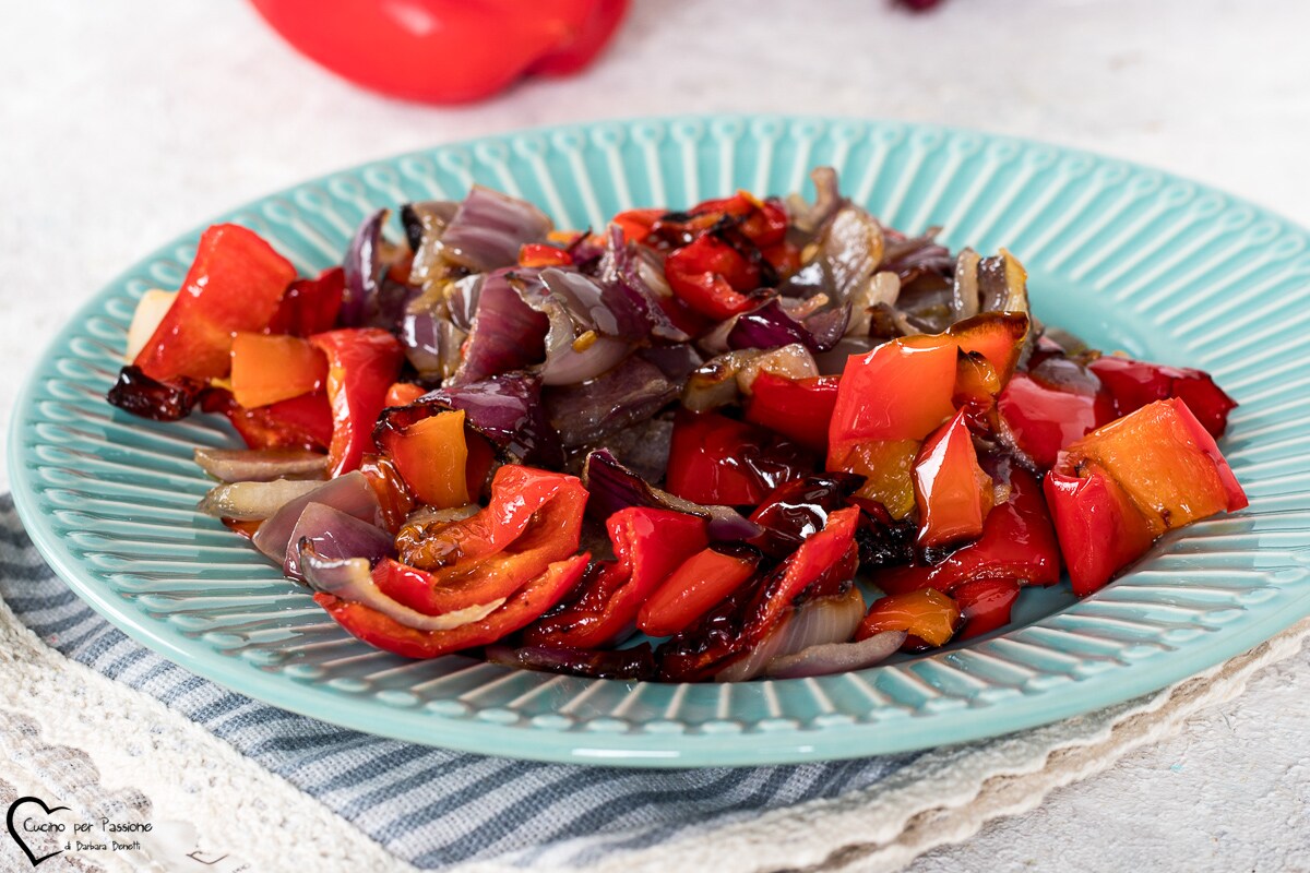 BAKED PEPPERS AND ONIONS