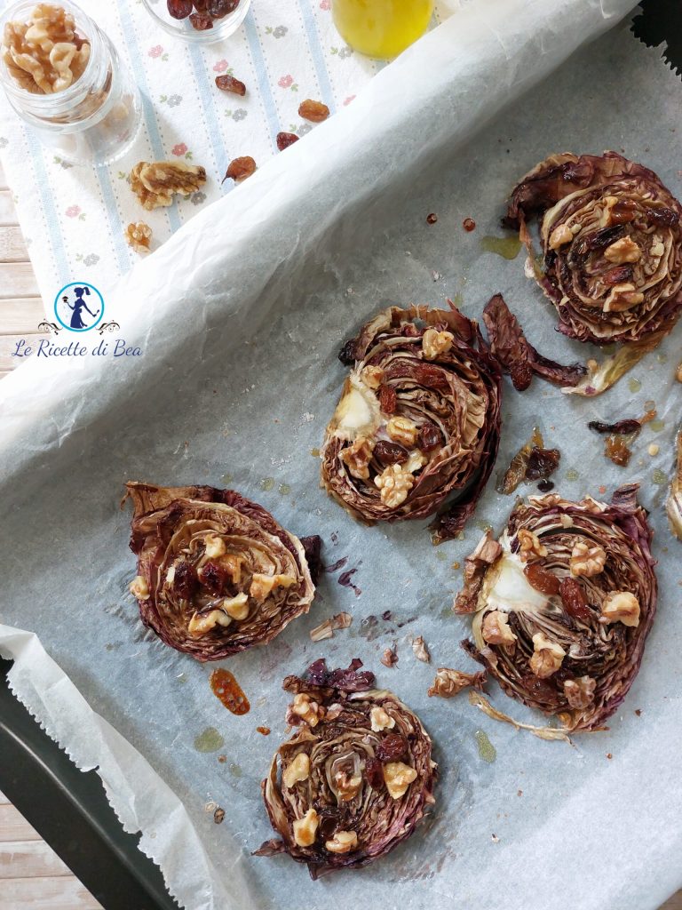 seasonal side dish with Chioggia radicchio