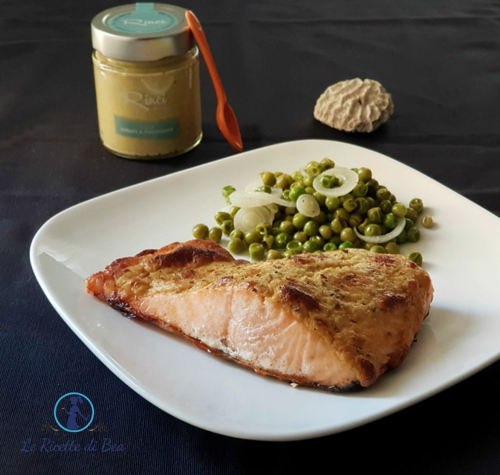 baked salmon with mustard