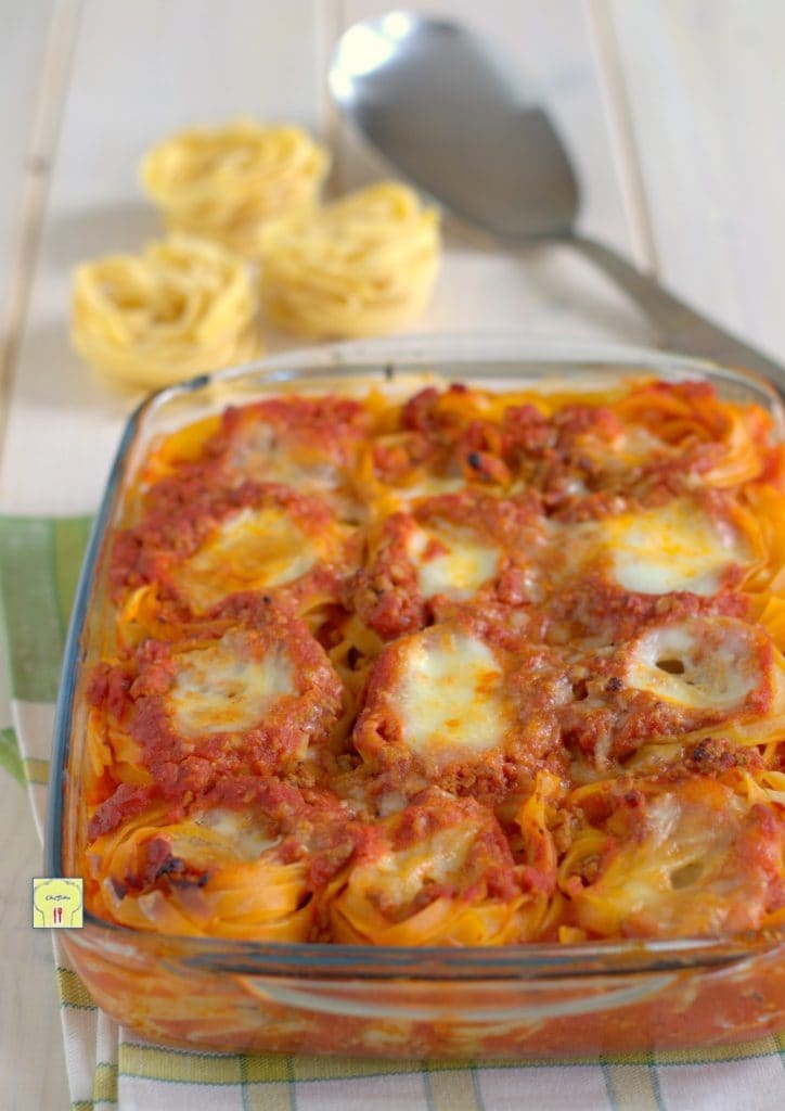 baked tagliatelle nests gp