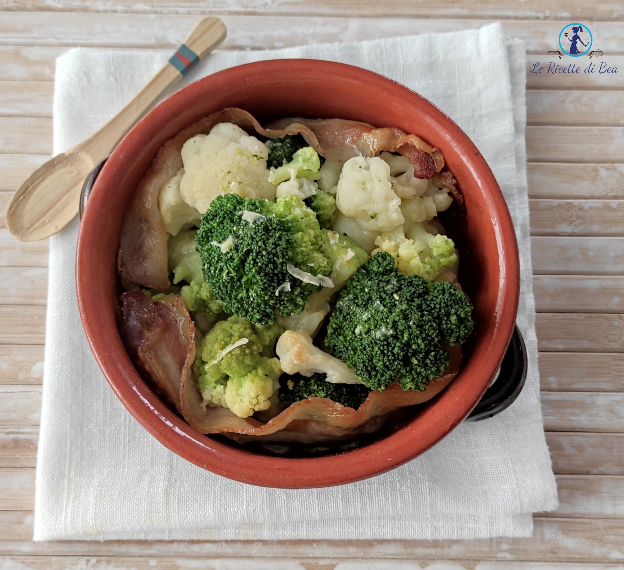 Baked Vegetables with Bacon