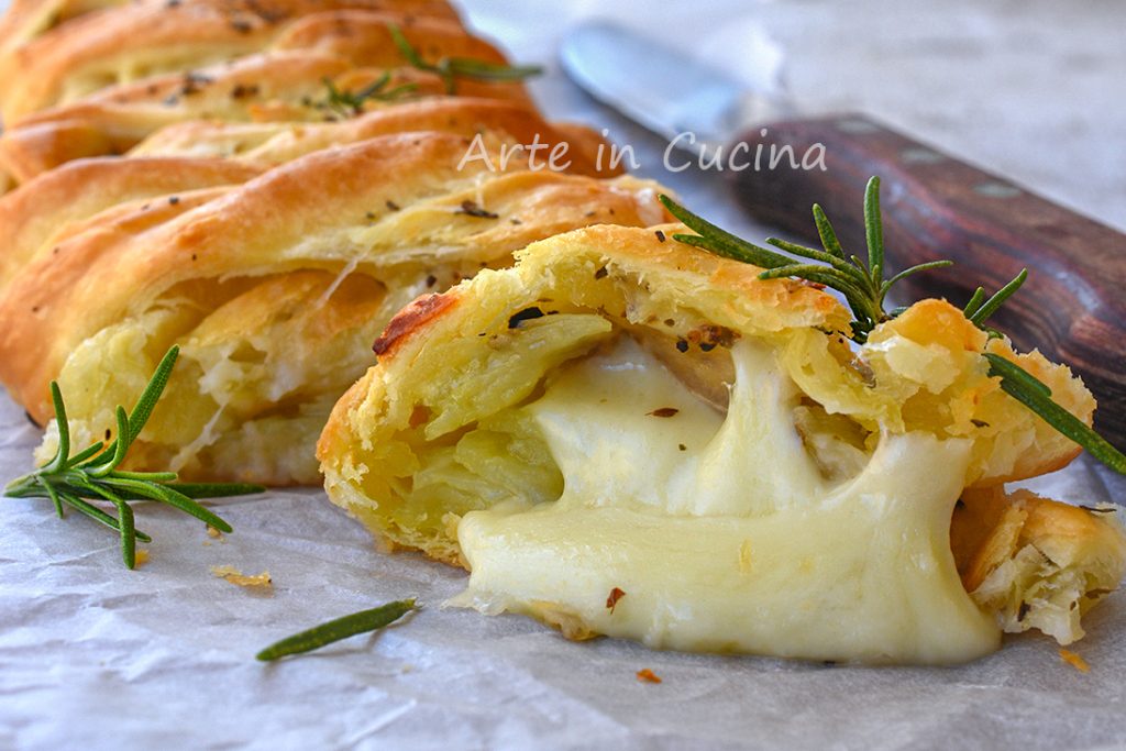 Braid with Puff Pastry Potatoes and Onions