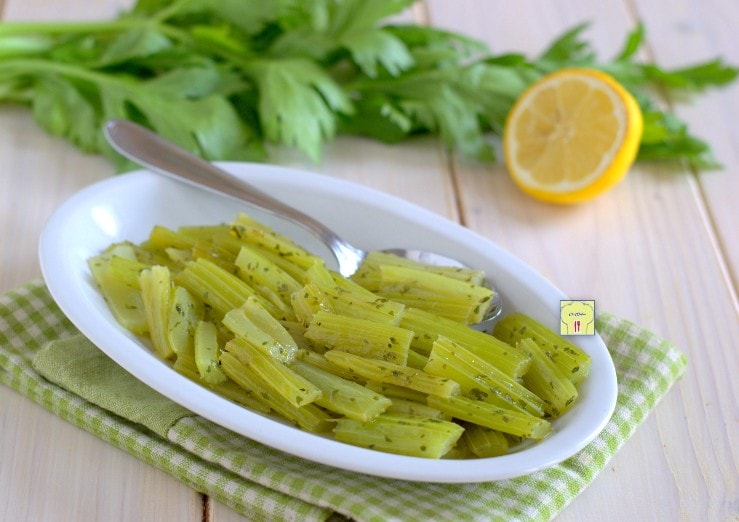 Braised Celery with Lemon