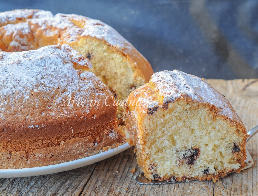 Bundt Cake with Strega Liqueur and Chocolate vickyart arte in cucina