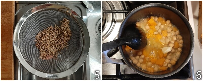 c. boil buckwheat separately