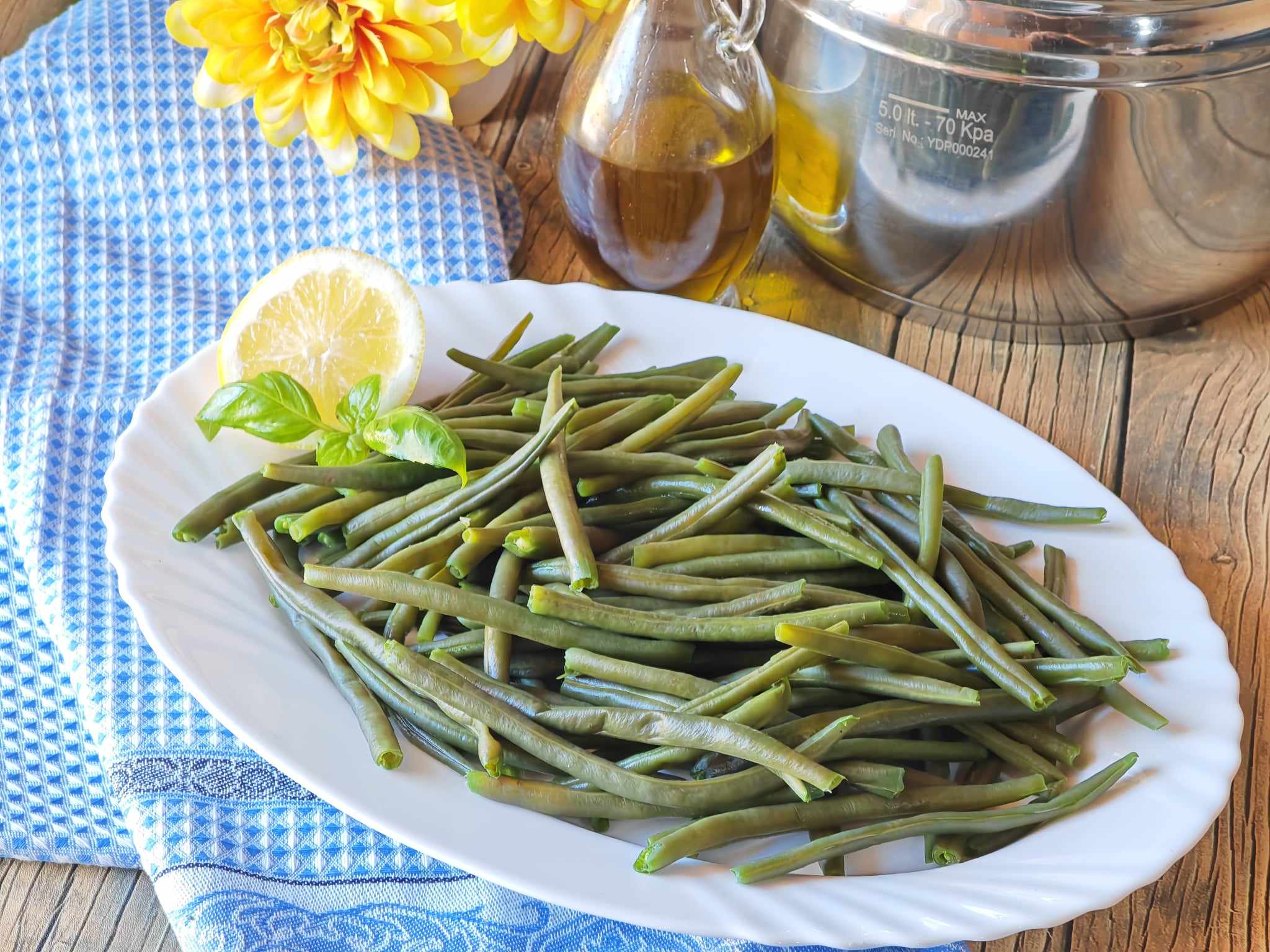 Green Beans in Pressure Cooker