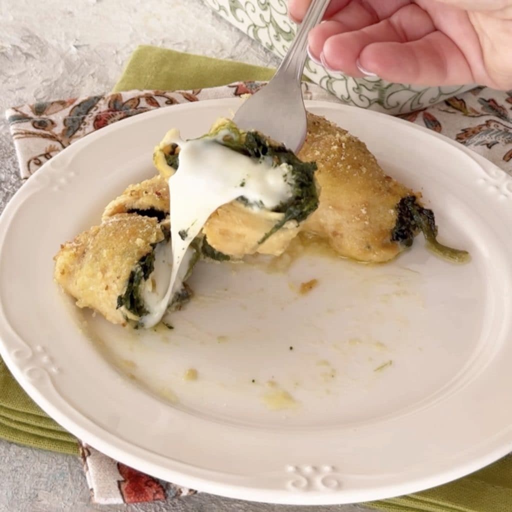 chicken rolls with spinach