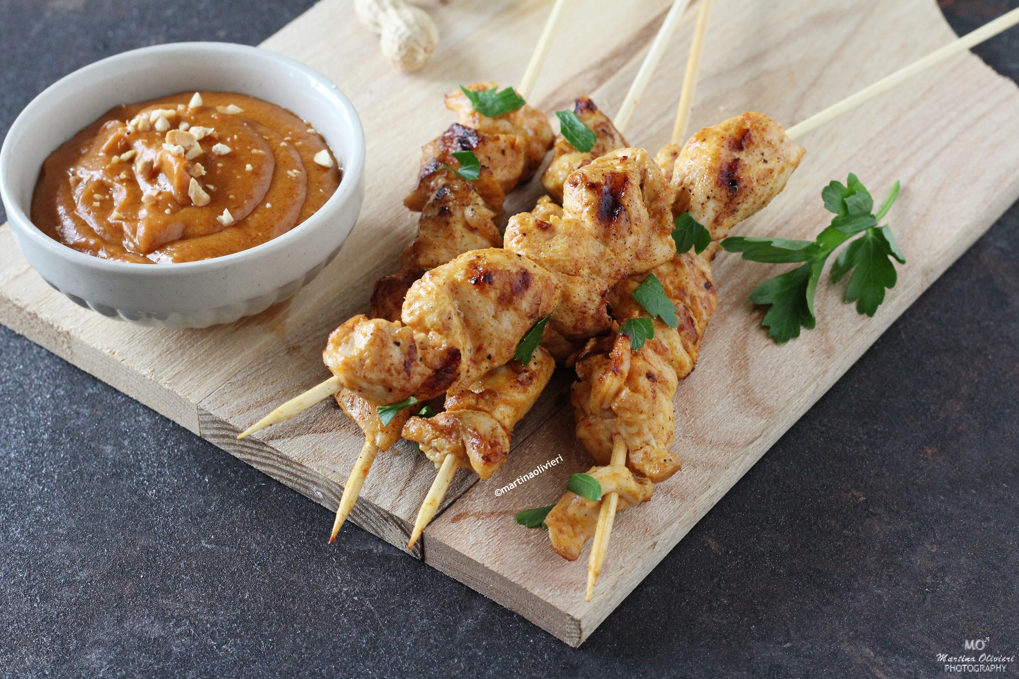 Chicken Satay with Peanut Sauce