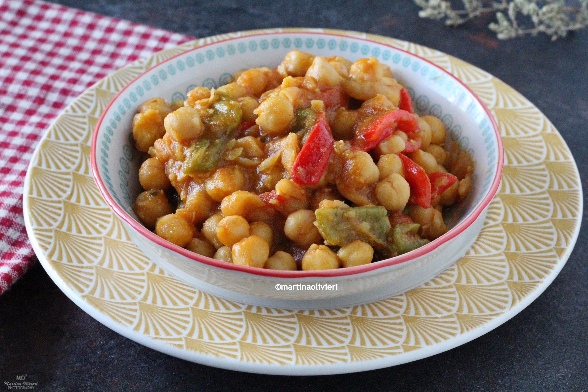 Chickpeas with Peppers