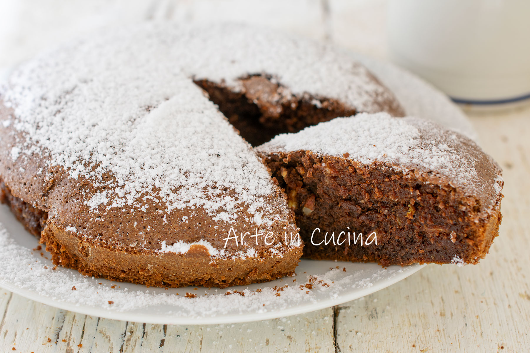 Chocolate and Yogurt Cake with Almonds