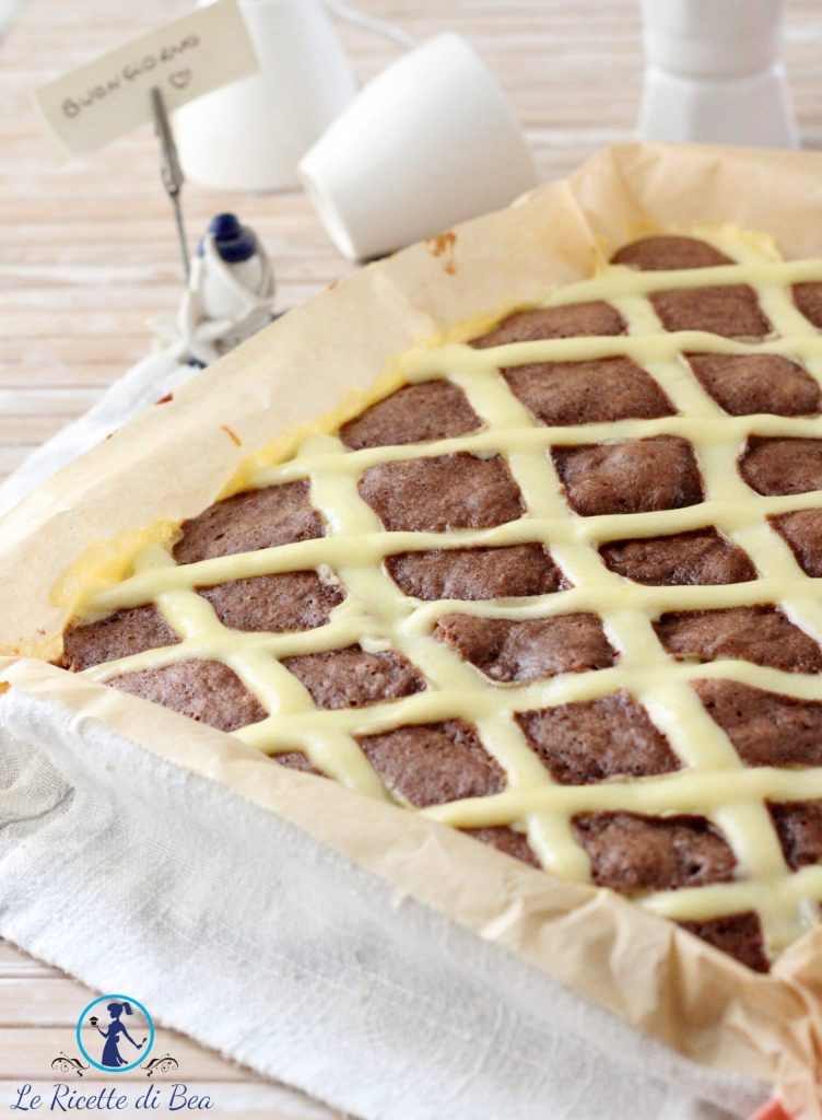 cocoa and custard cake