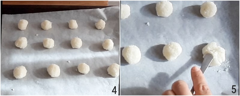 coconut cookies with just egg whites pastries with coconut flour gluten-free lactose-free recipe with video il chicco di mais 2 form cookies