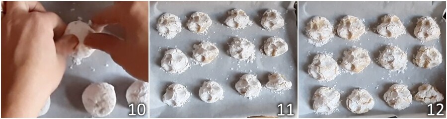 form and bake pinched cookies