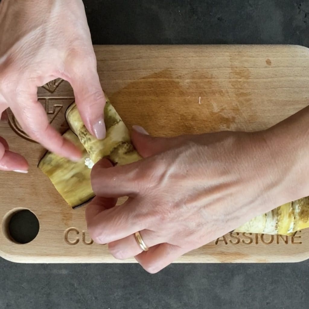 eggplant rolls with ricotta