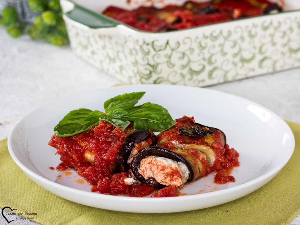 eggplant rolls with ricotta