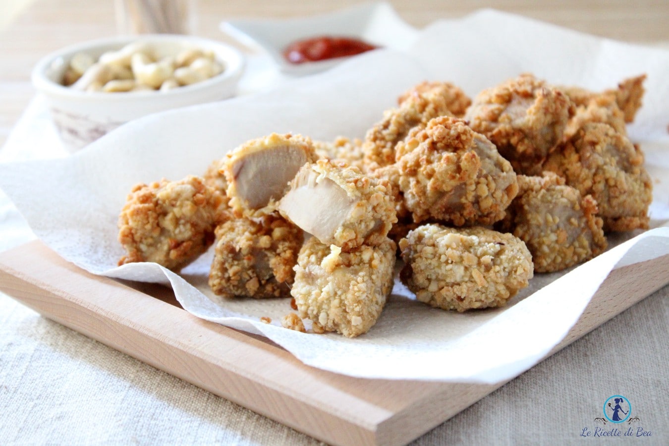 Fried Tuna Bites with Cashew Crust