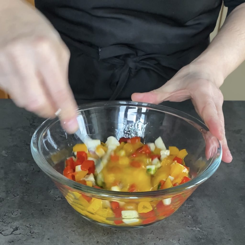 frittata with bell peppers