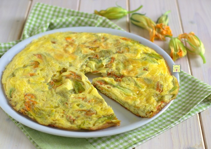 Frittata with Zucchini Flowers