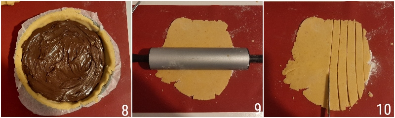 gluten-free Nutella tart with trick to keep Nutella soft and hazelnut shortcrust pastry the corn grain 4 filling