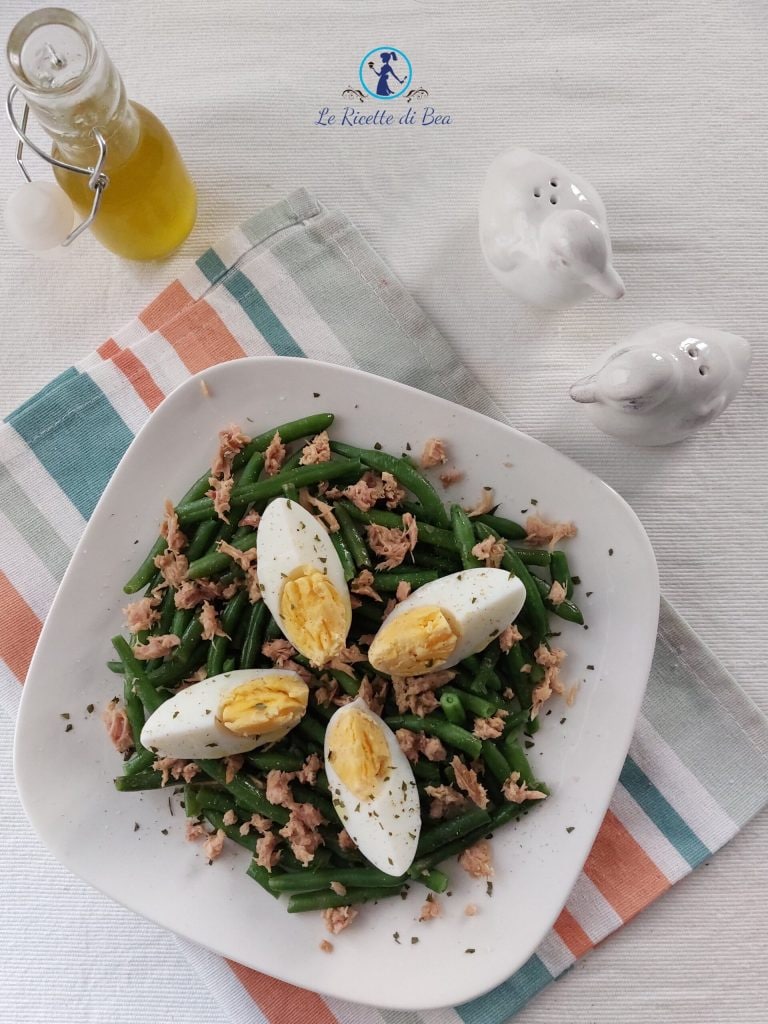 green bean tuna and eggs