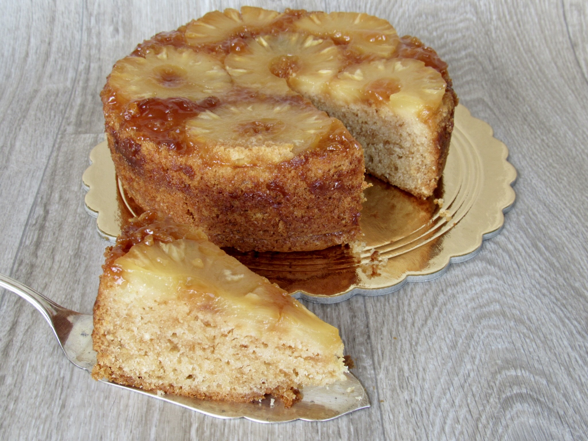 Pineapple Upside-Down Cake, Egg-Free and Butter-Free