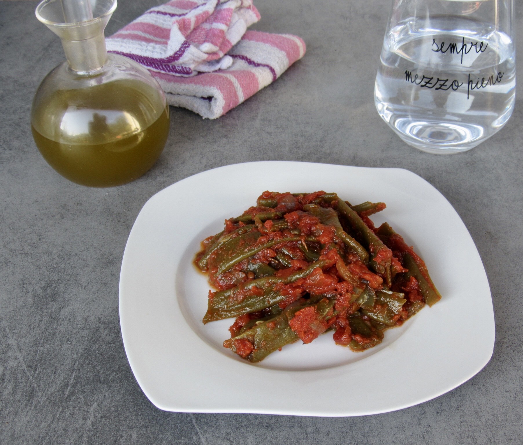 Romano Beans with Tomato