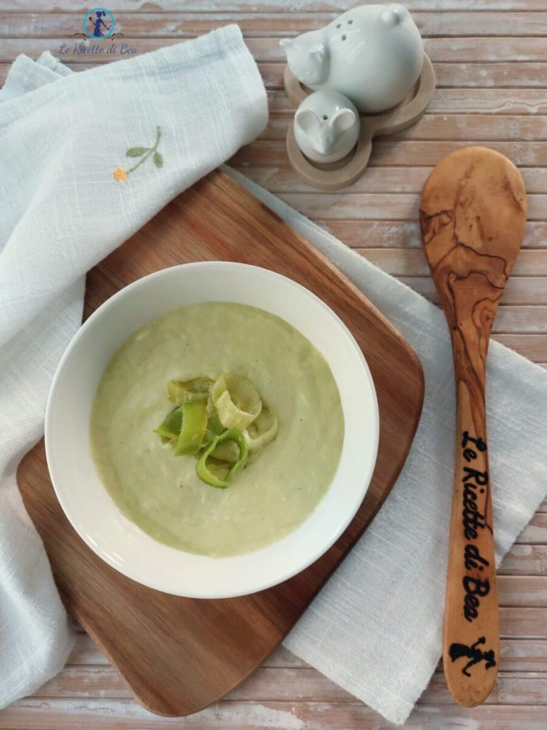 leek velouté and Greek yogurt