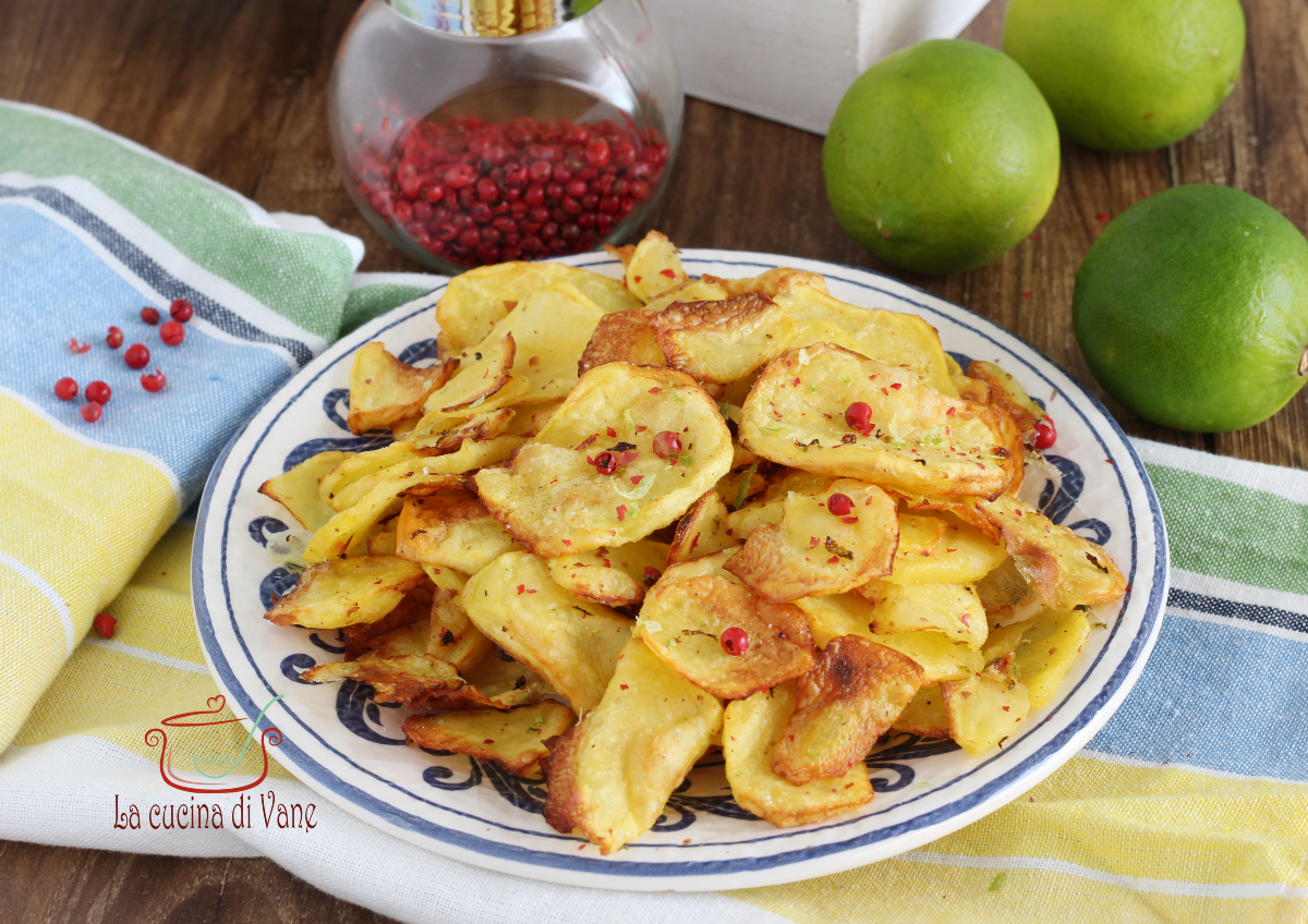 LIME AND PINK PEPPER POTATOES