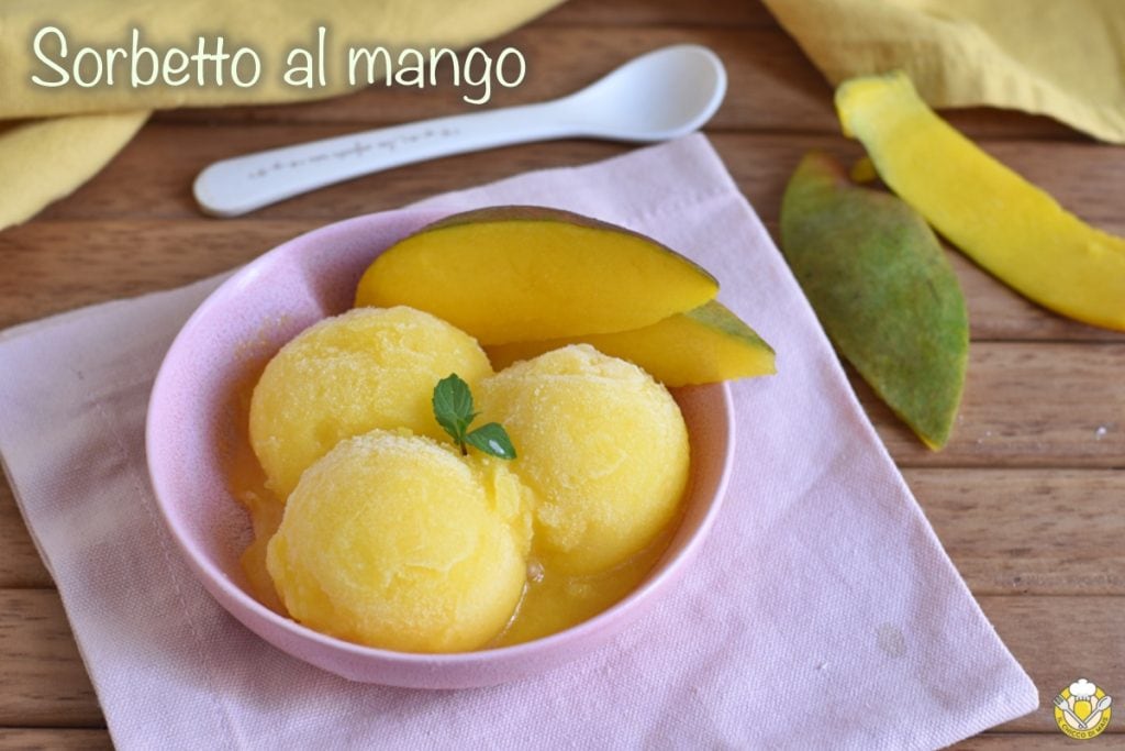 mango sorbet mango ice cream without cream recipe with and without ice cream maker il chicco di mais