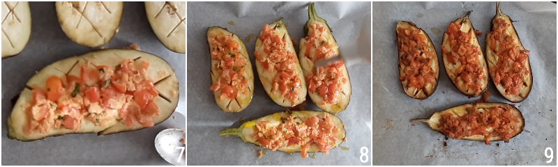 meatless stuffed eggplants gratin vegetarian recipe eggplant boats the grain of corn 3 bake in oven