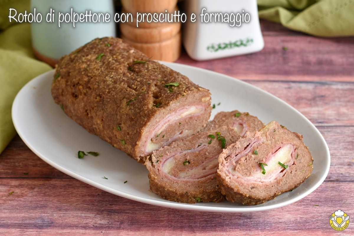 Meatloaf Roll with Ham and Cheese