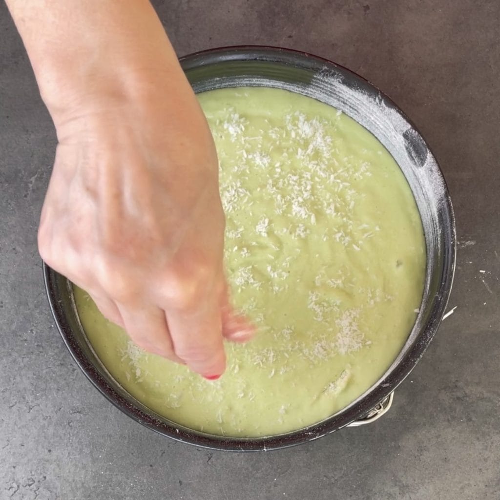 mint and coconut cake