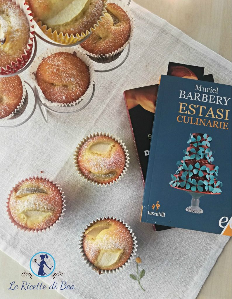 muffins with rice flour and green apples