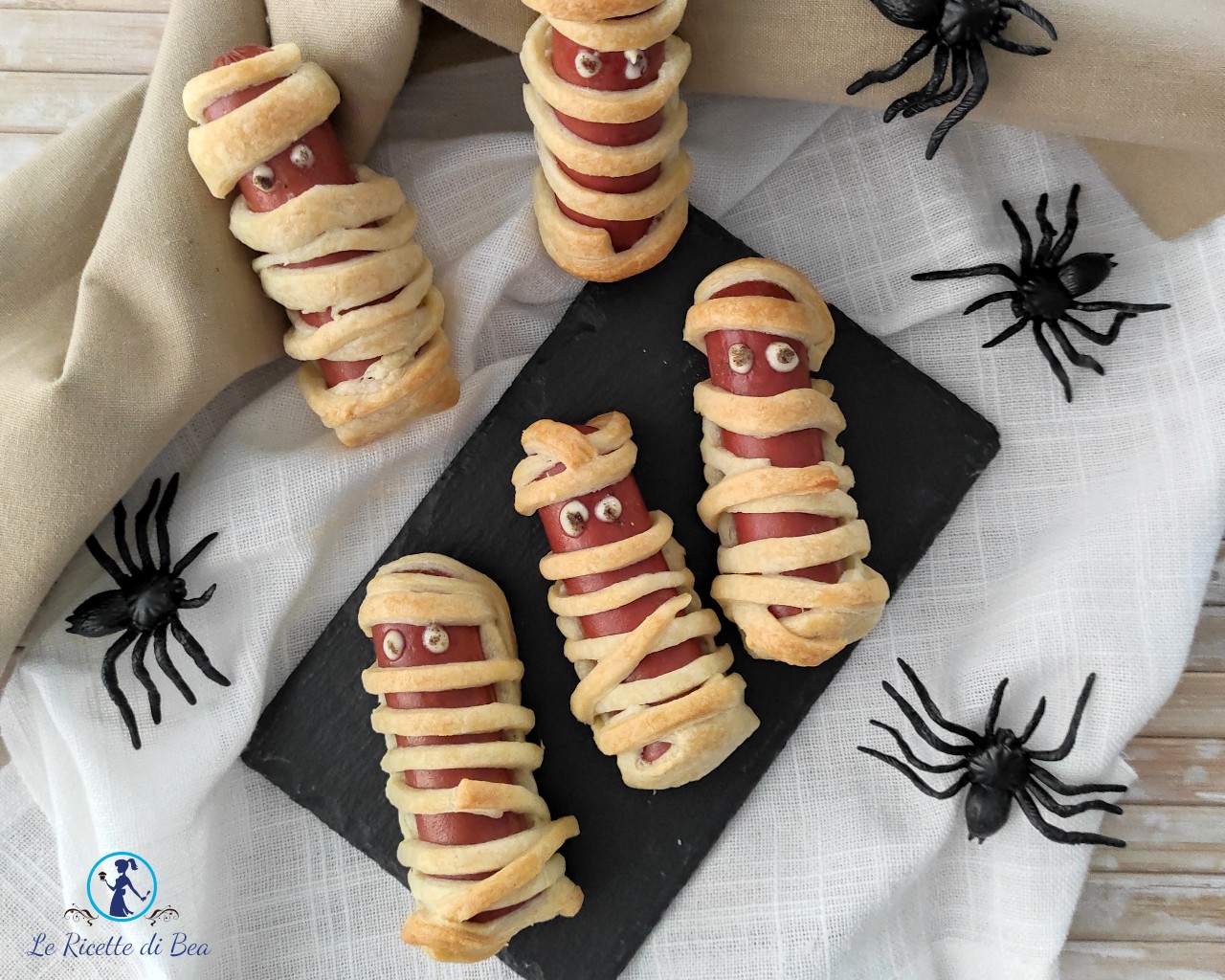 Halloween Hot Dog Mummies