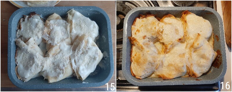 mushroom and cooked ham crepes easy recipe savory crepes filled baked with béchamel the grain of corn 6 cooking in oven