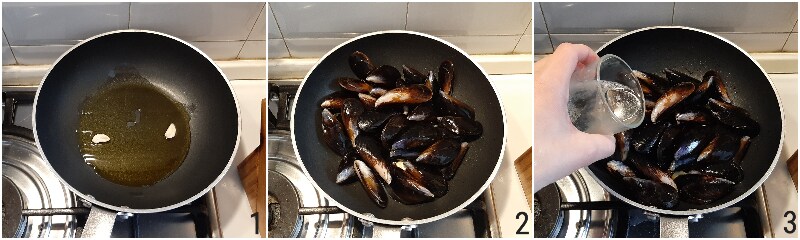 mussels marinara or mussels in white wine easy and quick recipe to cook mussels il chicco di mais 1 open the mussels