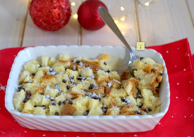 Pandoro Dessert with Cream and Chocolate