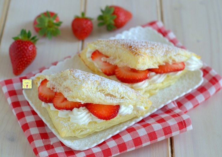 Paradise Puff Pastries and Strawberries